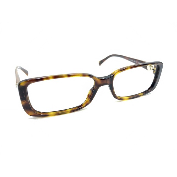 Prada VPR 11N AB6-1O1 Tortoise Brown Gold Eyeglasses Frames 54-16 135 Italy - Picture 1 of 12